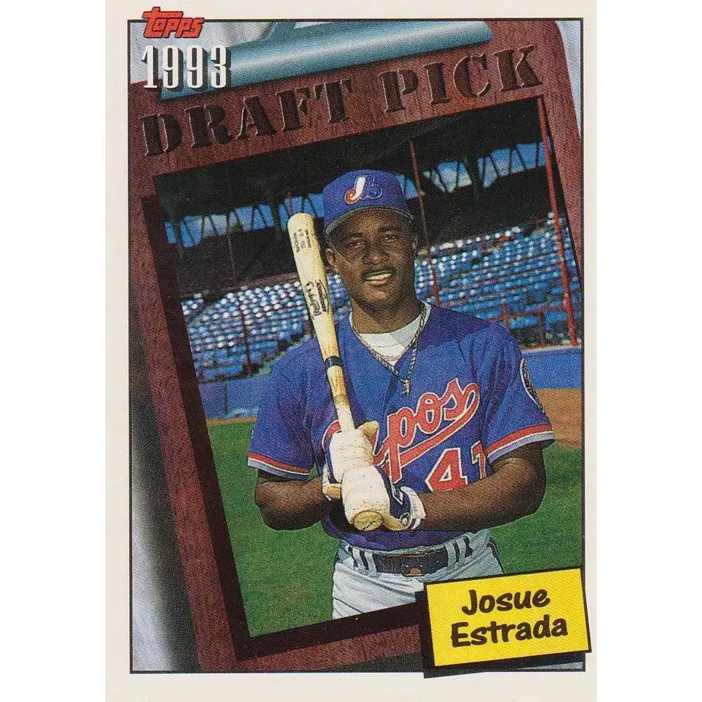 1994 Topps Josue Estrada DPK, RC # 741 Montreal Expos